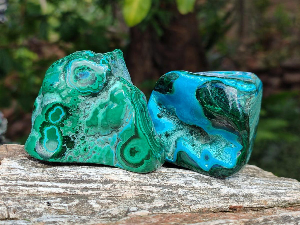 Polished Malacolla Free Forms x 6 From Kulukuluku, Congo - Toprock Gemstones and Minerals 