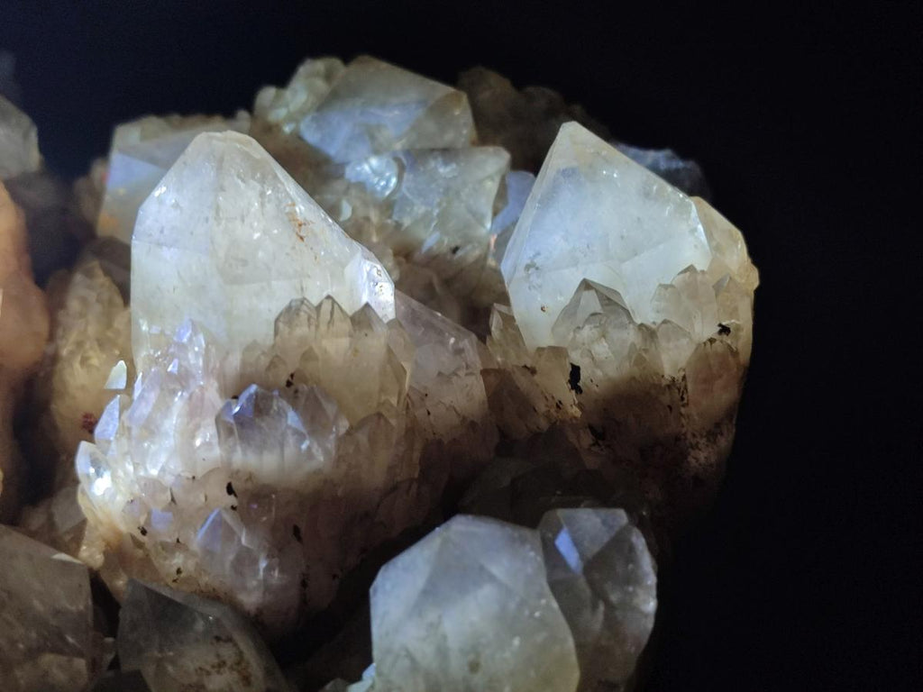 Natural XL Cascading White Phantom Smokey Luena Quartz Cluster x 1 From Luena, Congo - Toprock Gemstones and Minerals 