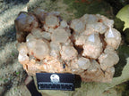 Natural XL Cascading White Phantom Smokey Luena Quartz Cluster x 1 From Luena, Congo - Toprock Gemstones and Minerals 