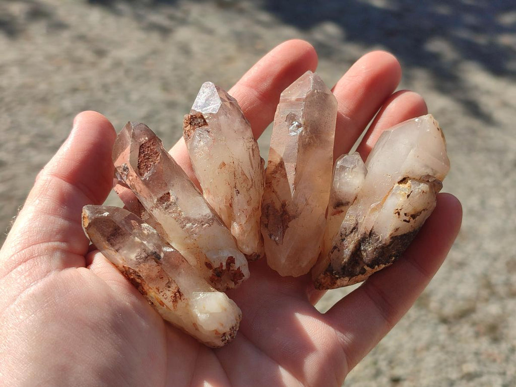 Natural Red Hematoid Quartz Crystals x 35 From Karoi, Zimbabwe - Toprock Gemstones and Minerals 