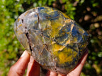 Polished Nellite Tigers Eye Standing Display Pieces x 3 From Prieska, South Africa - Toprock Gemstones and Minerals 
