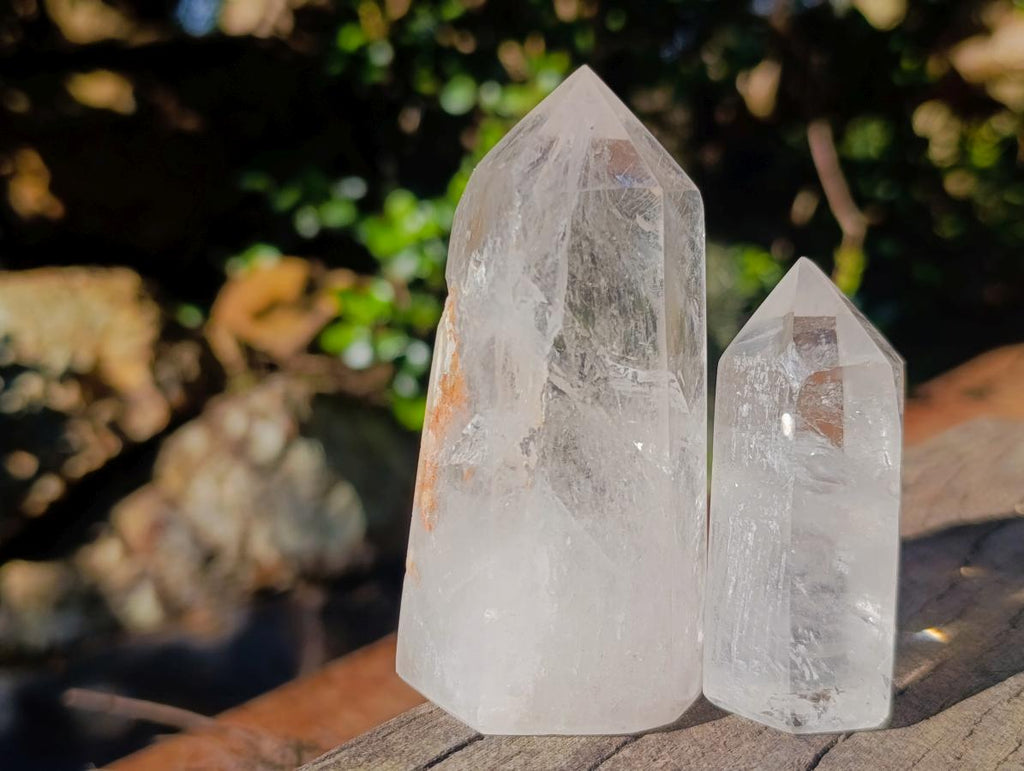Polished Clear Quartz Display Crystals x 4 From Madagascar - Toprock Gemstones and Minerals 