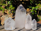 Polished Clear Quartz Display Crystals x 4 From Madagascar - Toprock Gemstones and Minerals 