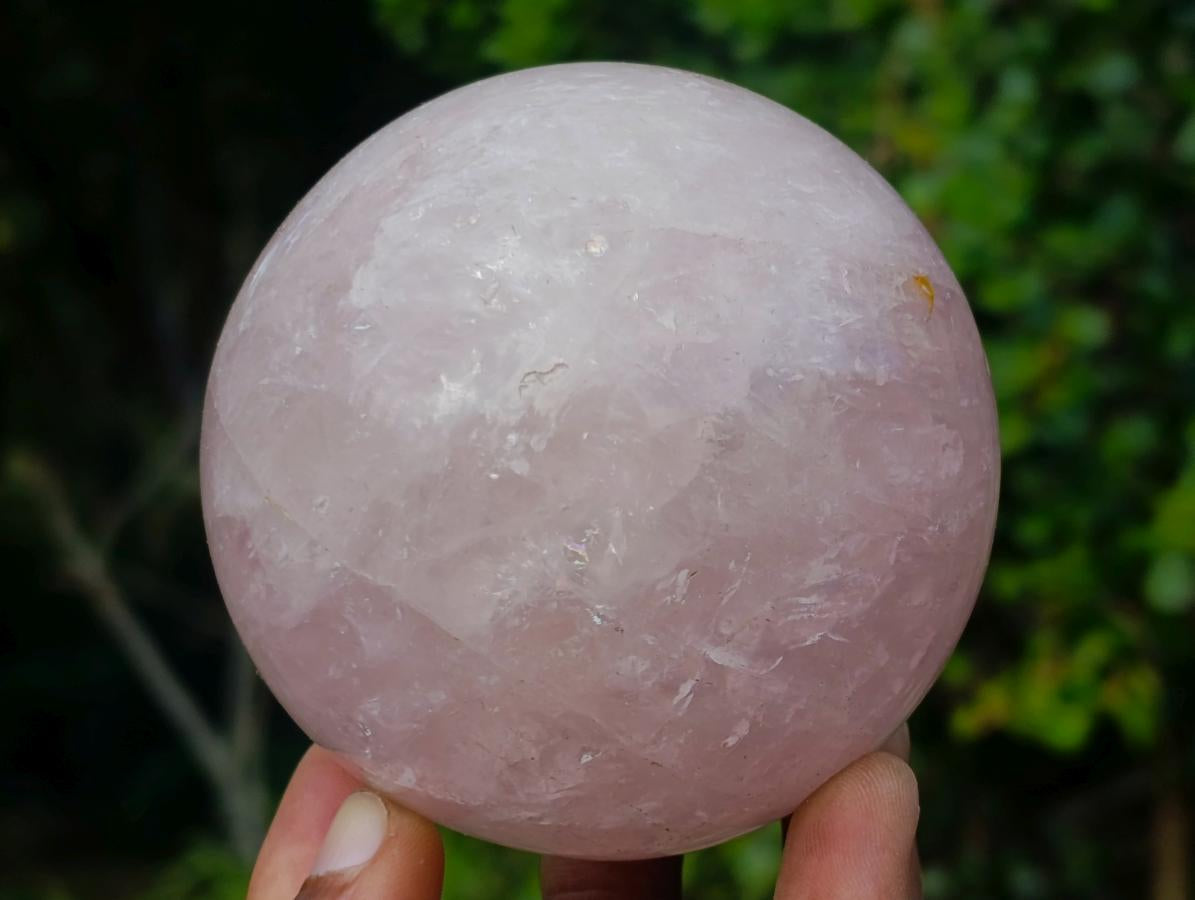 Polished Gemmy Star Rose Quartz Spheres x 2 From Madagascar - Toprock Gemstones and Minerals 