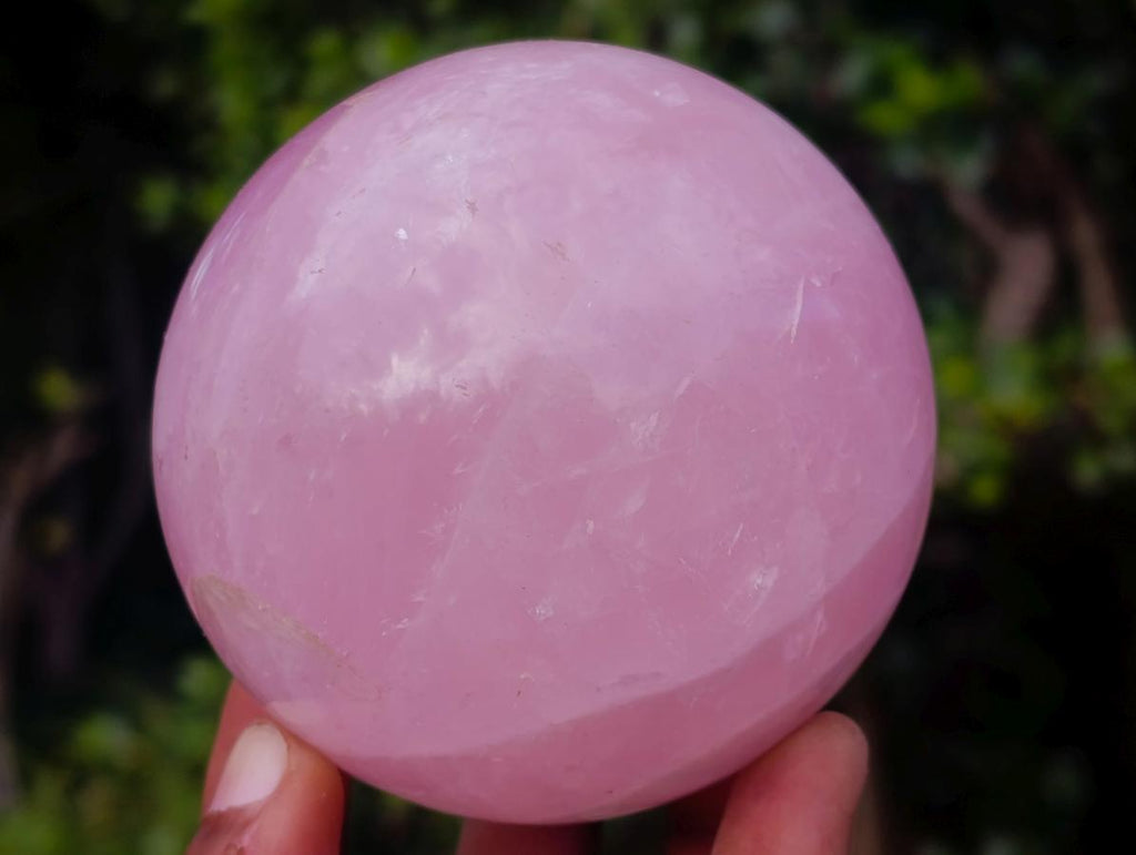Polished Gemmy Star Rose Quartz Spheres x 2 From Madagascar - Toprock Gemstones and Minerals 
