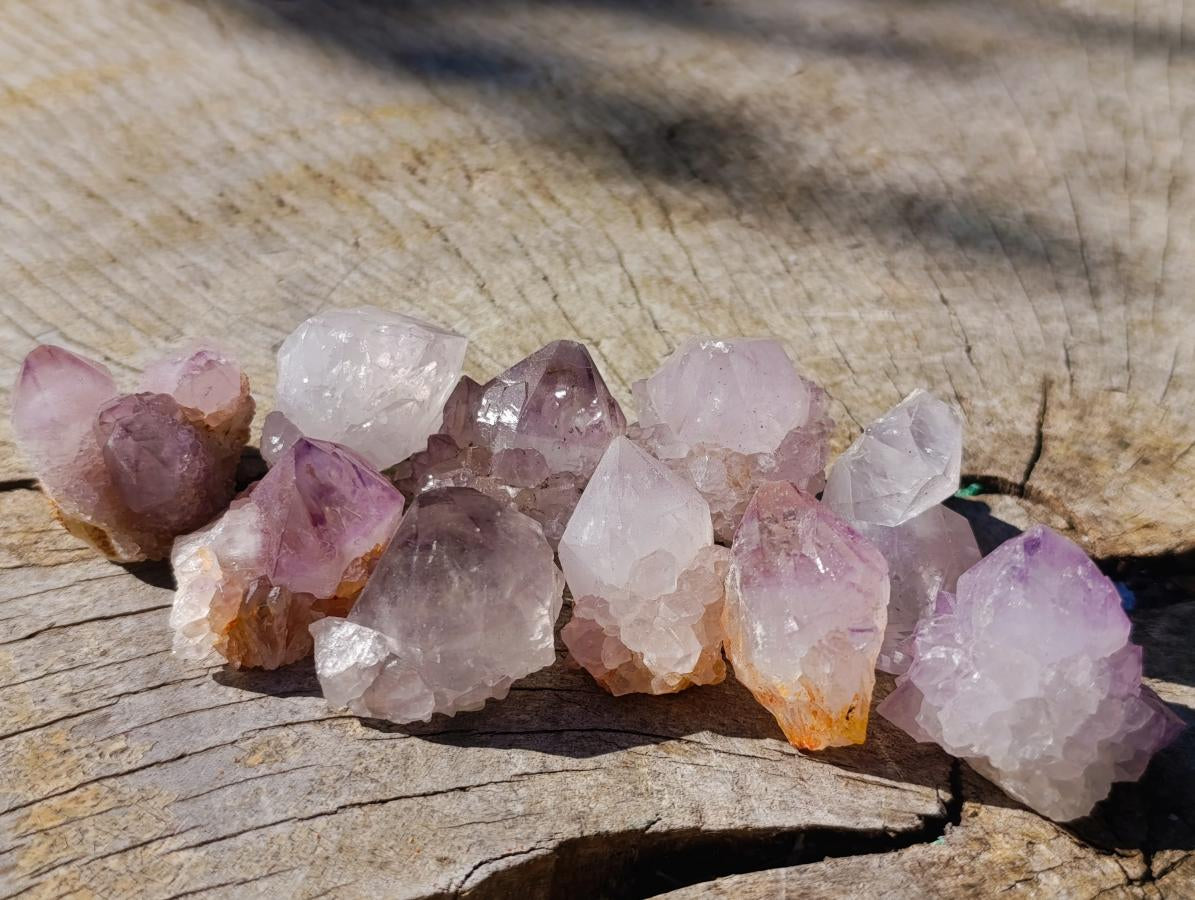 Natural Spirit Amethyst Single Crystals x 35 From Boekenhouthoek, South Africa - Toprock Gemstones and Minerals 