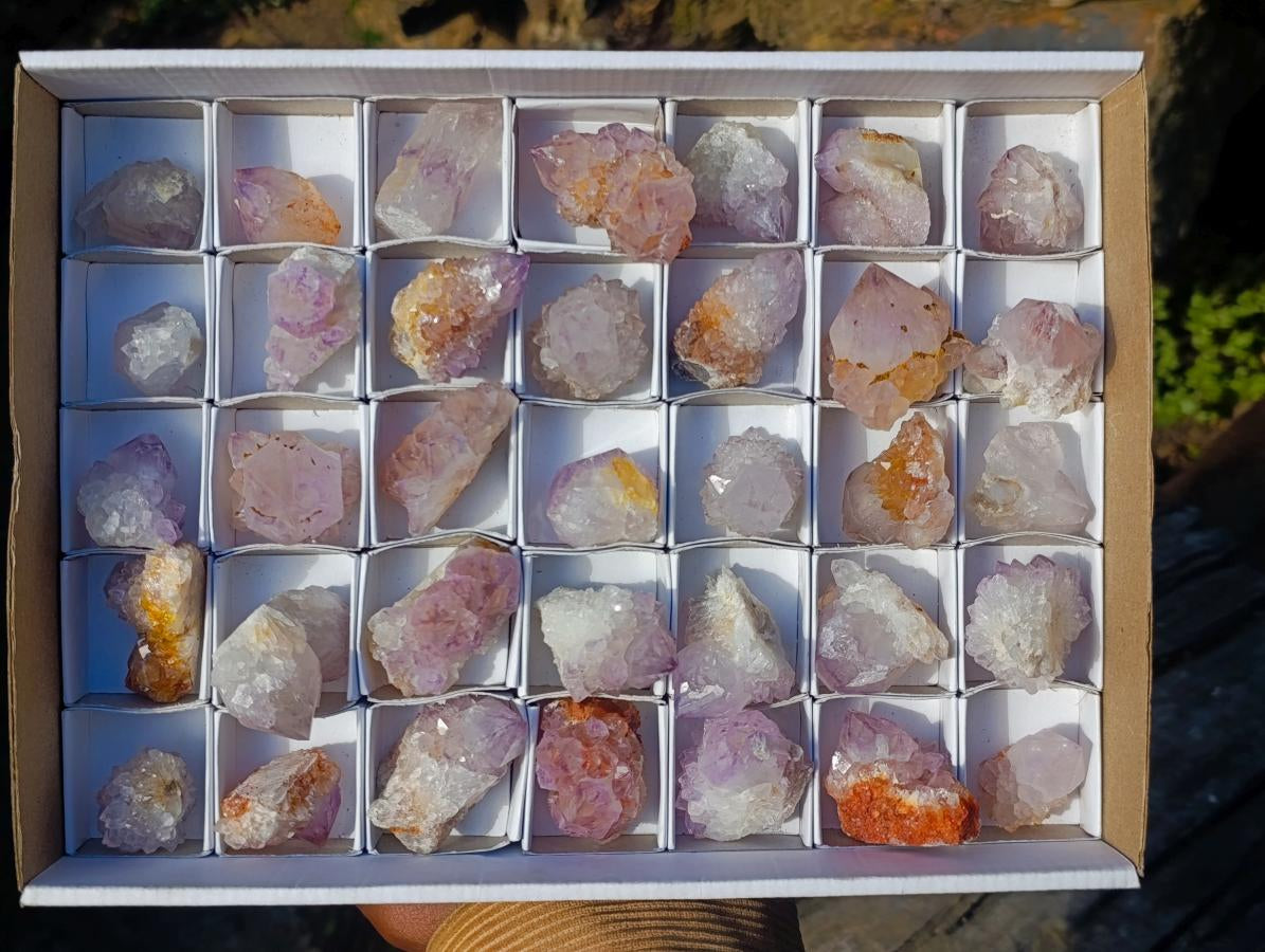Natural Spirit Amethyst Single Crystals x 35 From Boekenhouthoek, South Africa - Toprock Gemstones and Minerals 