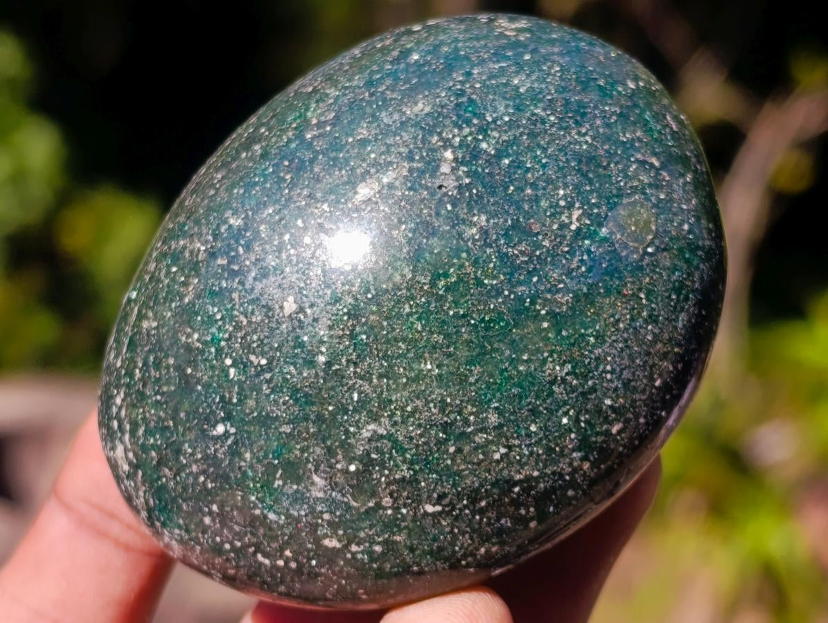 Polished Fuchsite Quartz Galets x 24 From Andakatany, Madagascar - Toprock Gemstones and Minerals 