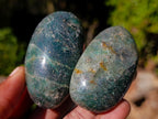 Polished Fuchsite Quartz Galets x 24 From Andakatany, Madagascar - Toprock Gemstones and Minerals 