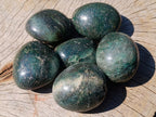 Polished Fuchsite Quartz Galets x 24 From Andakatany, Madagascar - Toprock Gemstones and Minerals 