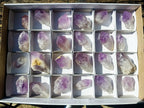 Natural Jacaranda Amethyst Single Crystals x 24 From Mumbwa, Zambia - Toprock Gemstones and Minerals 