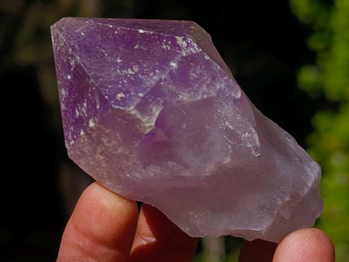 Natural Jacaranda Amethyst Single Crystals x 24 From Mumbwa, Zambia - Toprock Gemstones and Minerals 