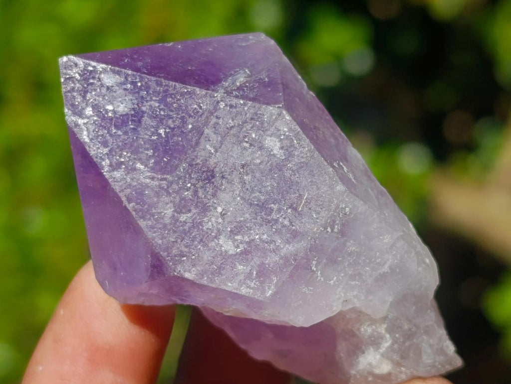 Natural Jacaranda Amethyst Single Crystals x 24 From Mumbwa, Zambia - Toprock Gemstones and Minerals 