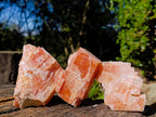 Natural Rhombohedral Sunset Orange Calcite Specimens x 12 From Spitzkop, Namibia - Toprock Gemstones and Minerals 