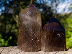 Polished Clear Smokey Quartz Crystals x 6 From Madagascar - Toprock Gemstones and Minerals 