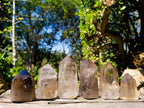 Polished Clear Smokey Quartz Crystals x 6 From Madagascar - Toprock Gemstones and Minerals 