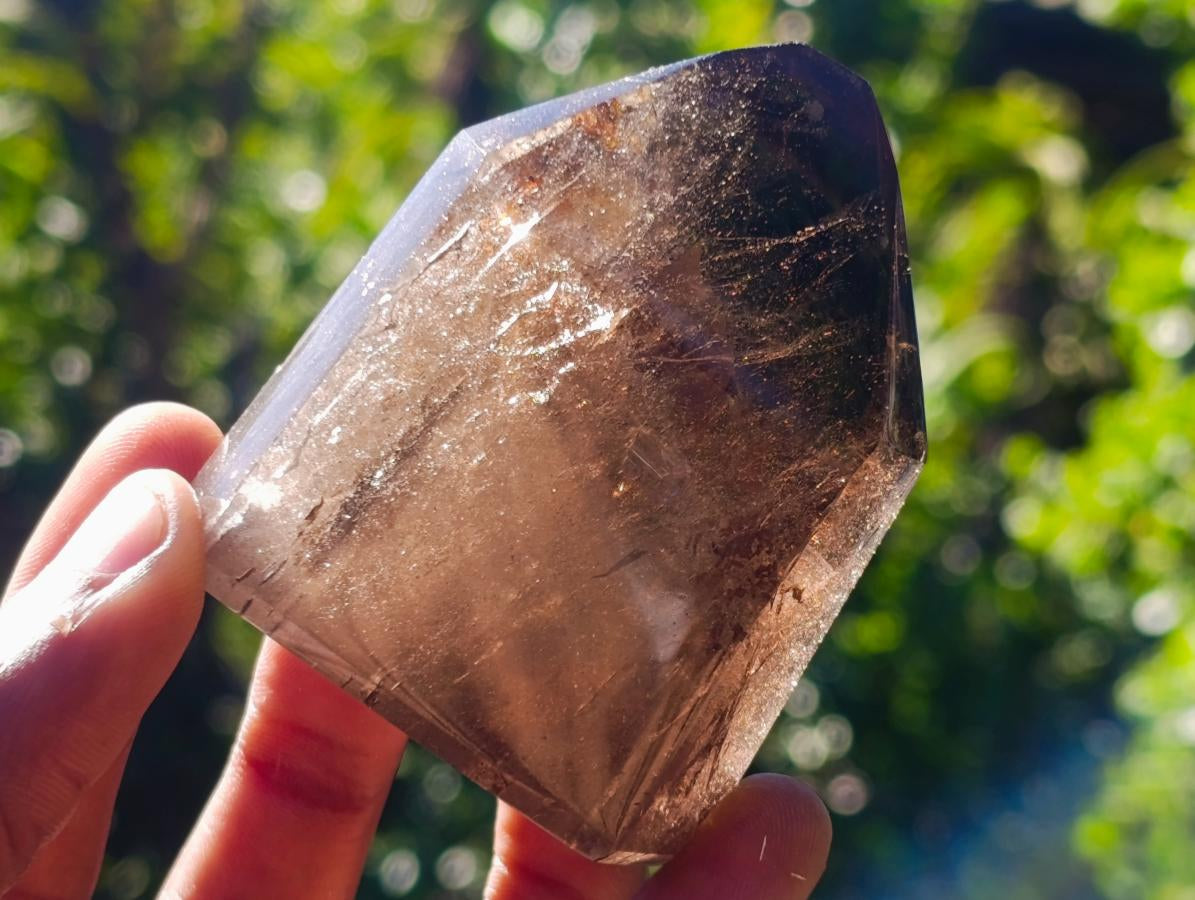 Polished Clear Smokey Quartz Crystals x 6 From Madagascar - Toprock Gemstones and Minerals 