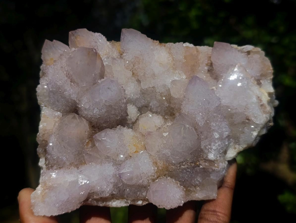Natural Pale Lilac Spirit Amethyst Clusters x 2 From Boekenhouthoek, South Africa - Toprock Gemstones and Minerals 