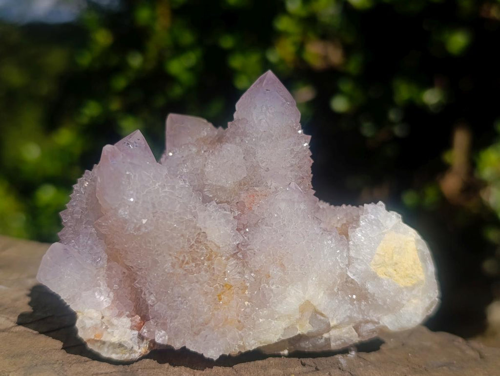 Natural Pale Lilac Spirit Amethyst Clusters x 2 From Boekenhouthoek, South Africa - Toprock Gemstones and Minerals 