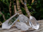 Polished Pendant Size Double Terminated Clear Quartz Crystals x 35 From Madagascar - Toprock Gemstones and Minerals 