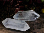 Polished Pendant Size Double Terminated Clear Quartz Crystals x 35 From Madagascar - Toprock Gemstones and Minerals 