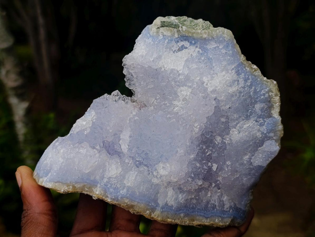 Natural Blue Lace Agate Specimens x 6 From Nsanje, Malawi - Toprock Gemstones and Minerals 
