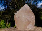 Polished On One Side Large Smokey Quartz Crystal x 1 From Angola - Toprock Gemstones and Minerals 