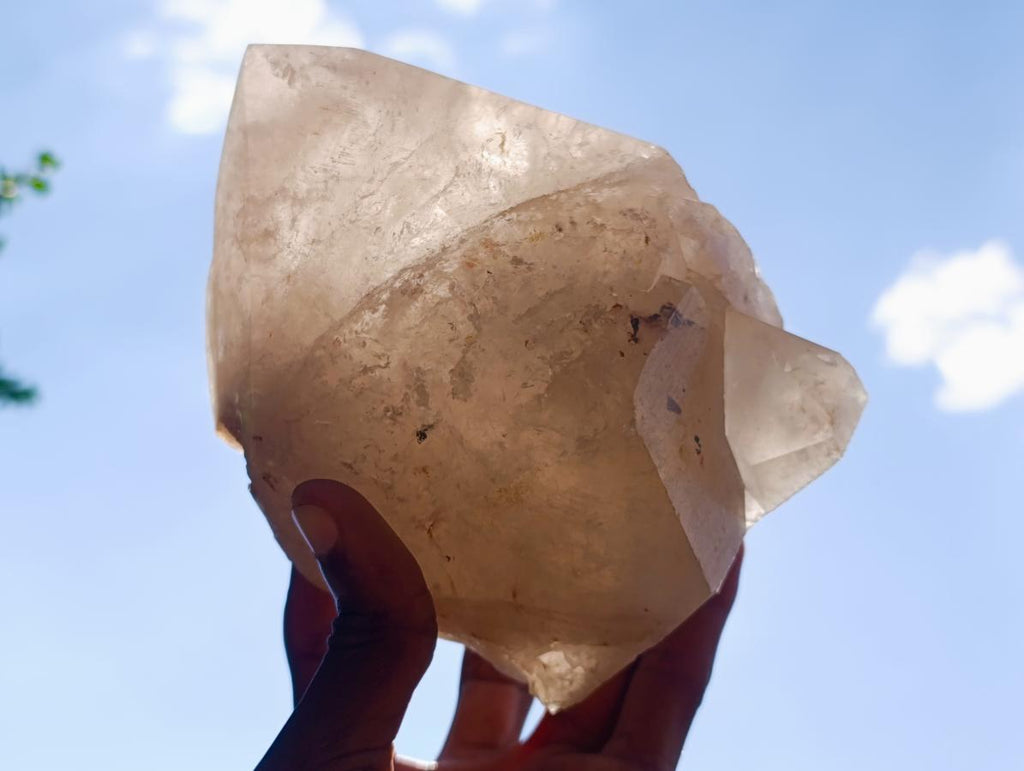 Polished On One Side Large Smokey Quartz Crystal x 1 From Angola - Toprock Gemstones and Minerals 