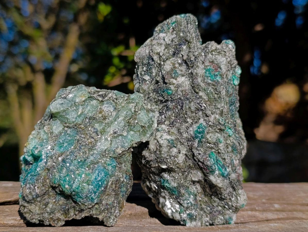 Natural Emerald Mica 'Mutokolite' Cobbed Specimens x 6 From Mutoko, Zimbabwe - Toprock Gemstones and Minerals 