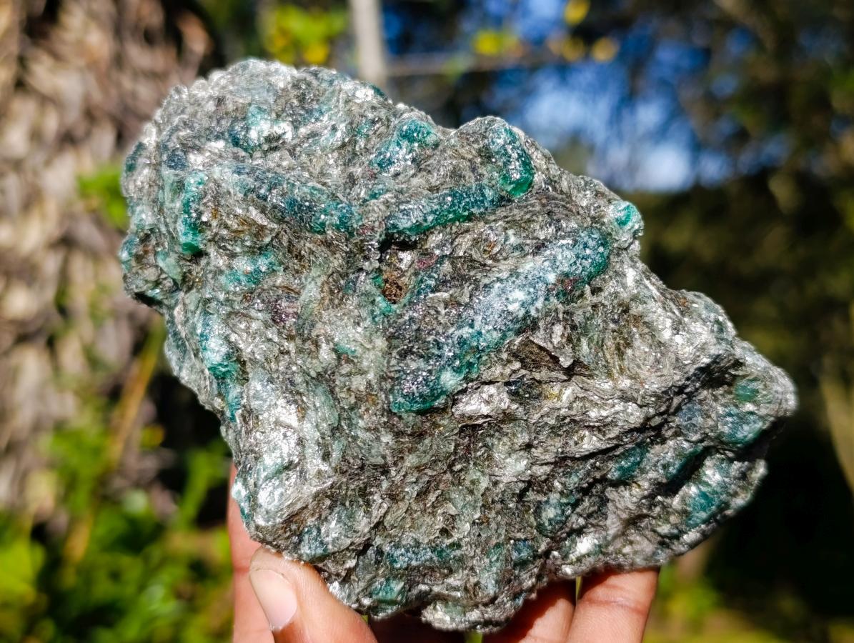 Natural Emerald Mica 'Mutokolite' Cobbed Specimens x 6 From Mutoko, Zimbabwe - Toprock Gemstones and Minerals 