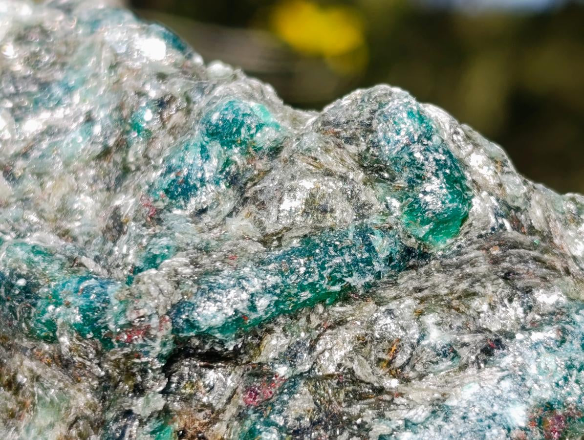 Natural Emerald Mica 'Mutokolite' Cobbed Specimens x 6 From Mutoko, Zimbabwe - Toprock Gemstones and Minerals 