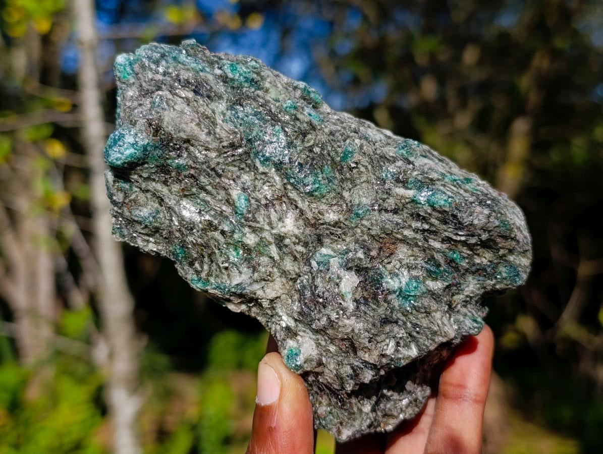 Natural Emerald Mica 'Mutokolite' Cobbed Specimens x 6 From Mutoko, Zimbabwe - Toprock Gemstones and Minerals 