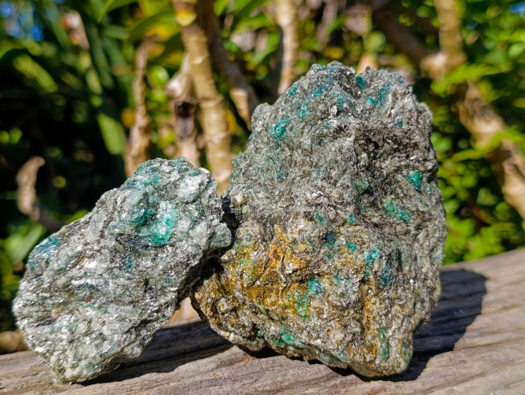 Natural Emerald Mica 'Mutokolite' Cobbed Specimens x 6 From Mutoko, Zimbabwe - Toprock Gemstones and Minerals 