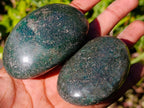 Polished Fuchsite Quartz Galets x 24 From Andakatany, Madagascar - Toprock Gemstones and Minerals 