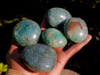 Polished Fuchsite Quartz Galets x 24 From Andakatany, Madagascar - Toprock Gemstones and Minerals 