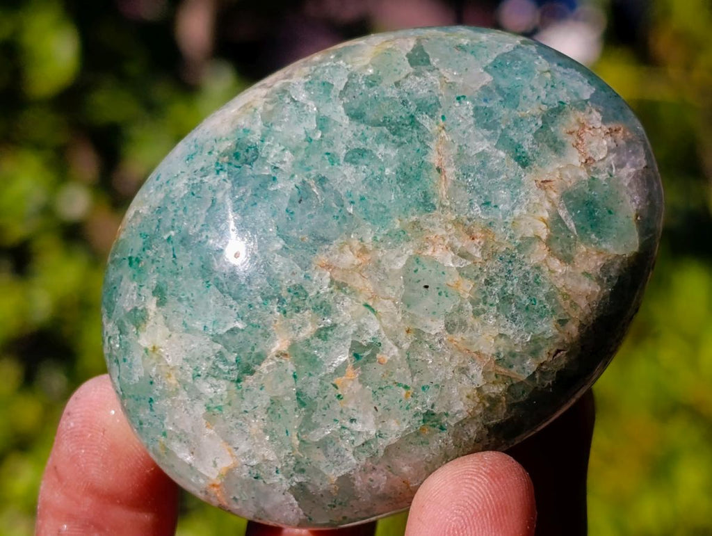 Polished Fuchsite Quartz Galets x 24 From Andakatany, Madagascar - Toprock Gemstones and Minerals 