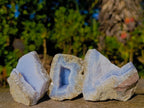 Natural Blue Lace Agate Specimens x 24 From Nsanje, Malawi - Toprock Gemstones and Minerals 