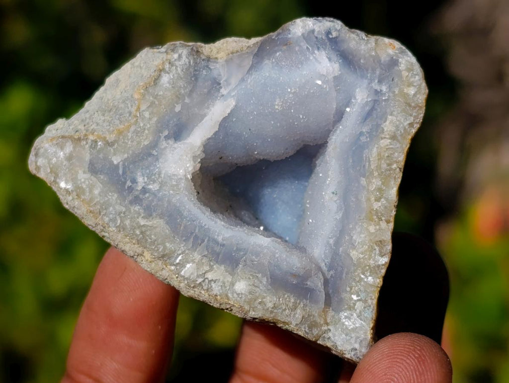Natural Blue Lace Agate Specimens x 24 From Nsanje, Malawi - Toprock Gemstones and Minerals 