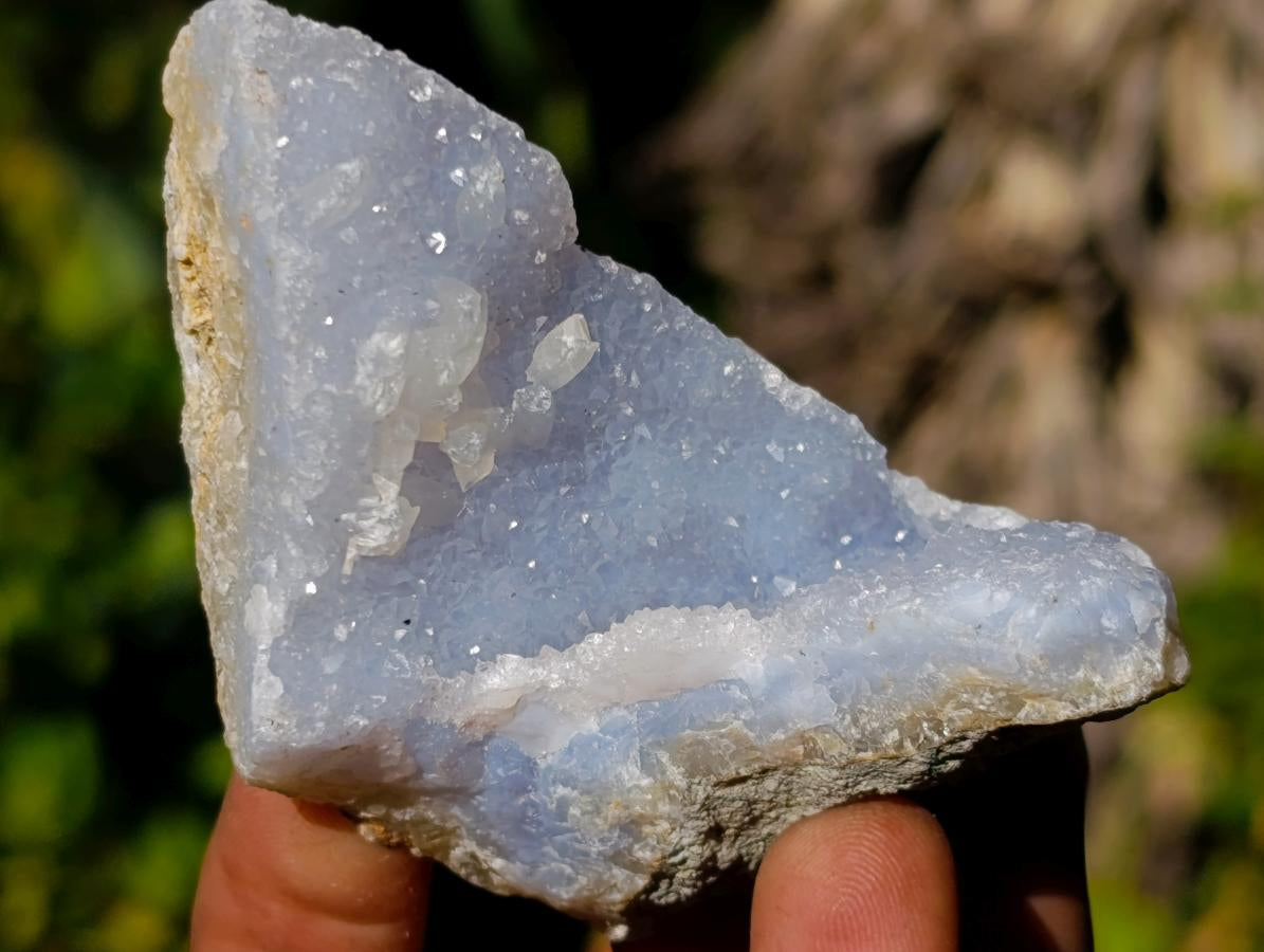 Natural Blue Lace Agate Specimens x 24 From Nsanje, Malawi - Toprock Gemstones and Minerals 