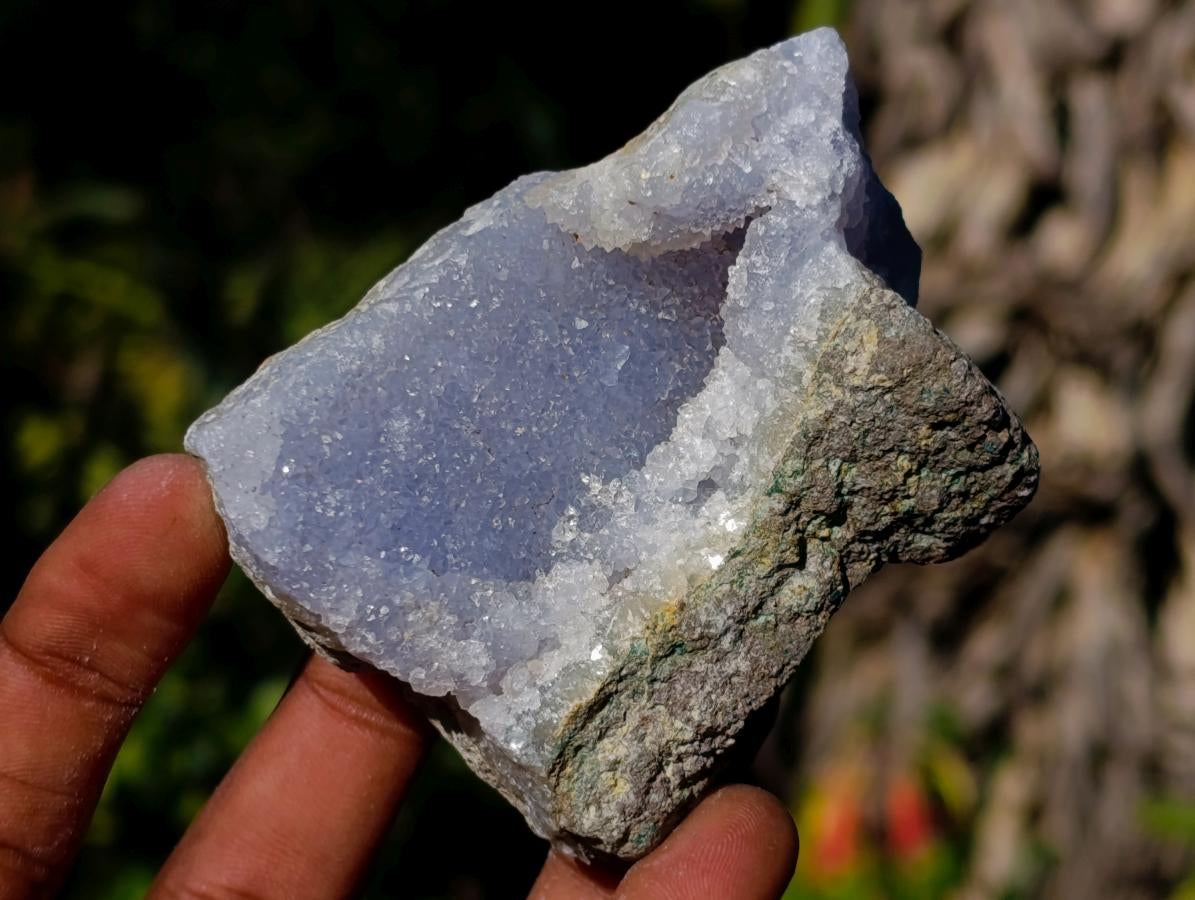 Natural Blue Lace Agate Specimens x 24 From Nsanje, Malawi - Toprock Gemstones and Minerals 
