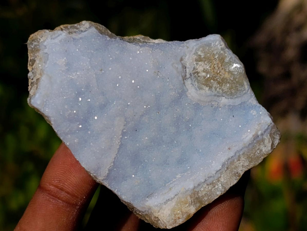 Natural Blue Lace Agate Specimens x 24 From Nsanje, Malawi - Toprock Gemstones and Minerals 