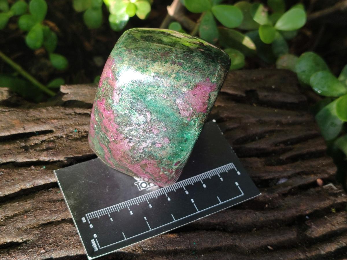 Polished Chrome Verdite Gemstone Standing Display Pieces x 3 From Zimbabwe - Toprock Gemstones and Minerals 