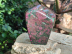 Polished Chrome Verdite Gemstone Standing Display Pieces x 3 From Zimbabwe - Toprock Gemstones and Minerals 