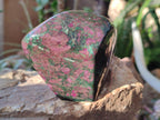 Polished Chrome Verdite Gemstone Standing Display Pieces x 3 From Zimbabwe - Toprock Gemstones and Minerals 