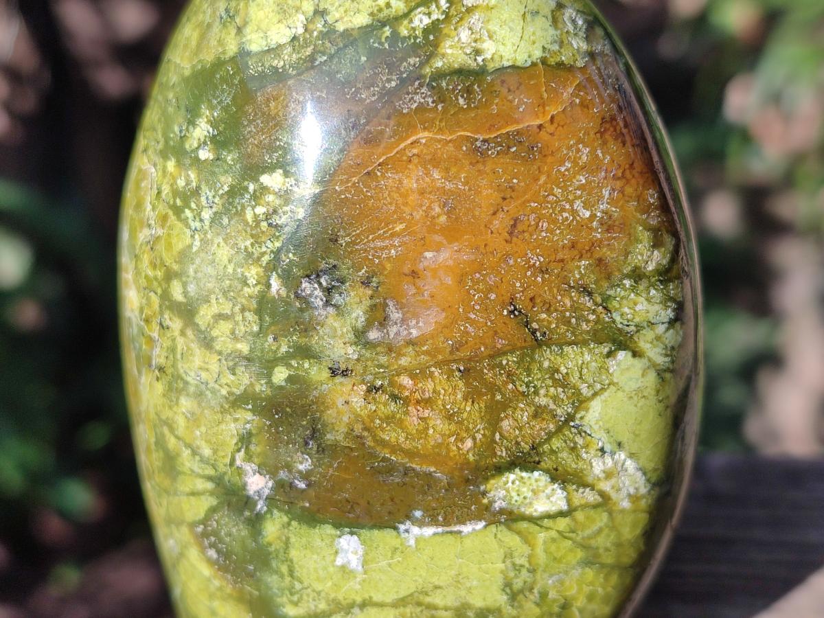 Polished Green Opal Standing Display Pieces x 2 From Betroka, Madagascar - Toprock Gemstones and Minerals 