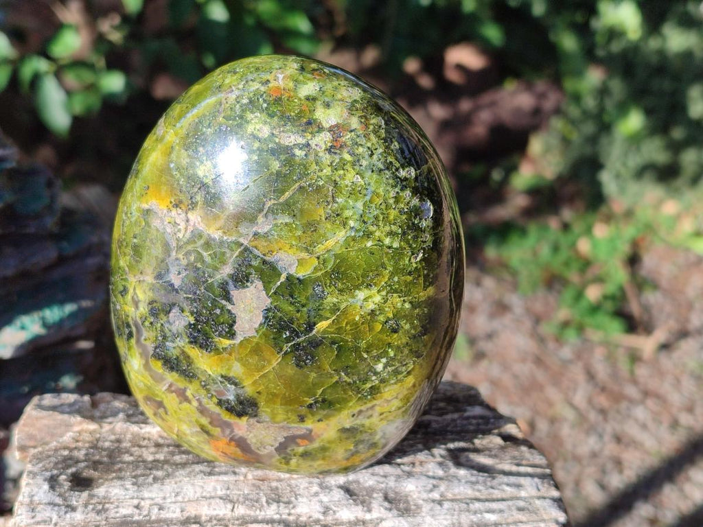 Polished Green Opal Standing Display Pieces x 2 From Betroka, Madagascar - Toprock Gemstones and Minerals 