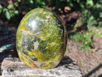 Polished Green Opal Standing Display Pieces x 2 From Betroka, Madagascar - Toprock Gemstones and Minerals 