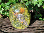 Polished Green Opal Standing Display Pieces x 2 From Betroka, Madagascar - Toprock Gemstones and Minerals 