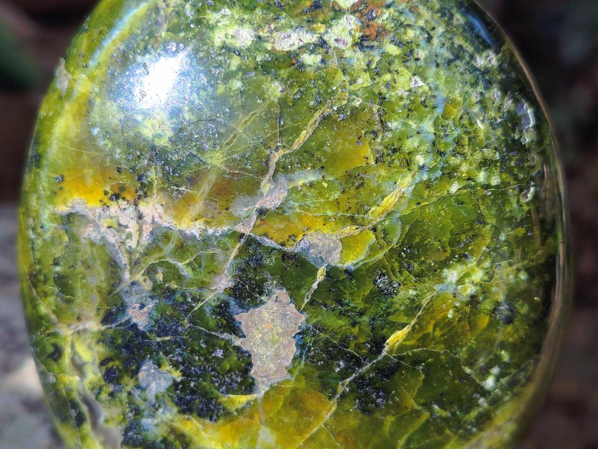 Polished Green Opal Standing Display Pieces x 2 From Betroka, Madagascar - Toprock Gemstones and Minerals 