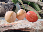 Polished Orange Twist Calcite Galets x 24 From Maevantanana, Madagascar - Toprock Gemstones and Minerals 